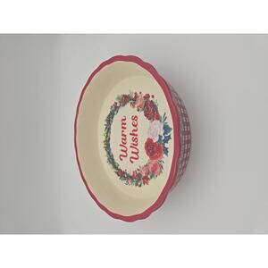 Pioneer Woman 9" Holiday/Christmas "Warm Wishes" Pie Plate